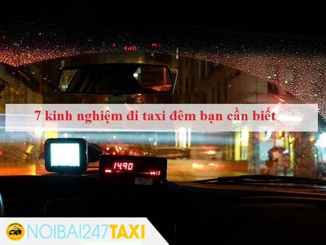 Kinh nghiệm đi taxi đêm