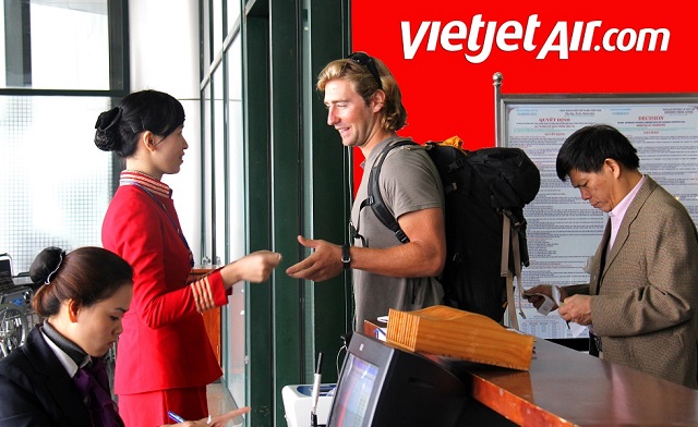 check in vietjet tại sân bay nội bài